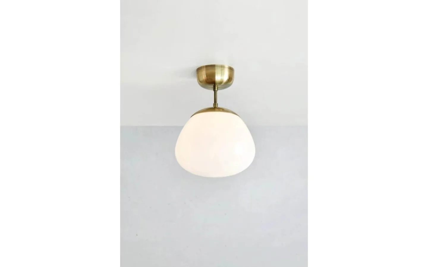 Plafonder-Markslojd Rise Plafond 25cm Vit/Antikmässing