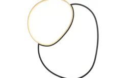 Plafonder-Trio Lighting Rise Plafond LED 77cm svart-guld