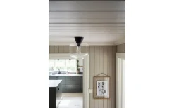 Hall & Trappa|Plafonder < Globen Lighting Ritz Plafond 25cm E27 Klar/Svart