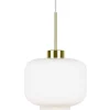 Kök & Matplats|Hall & Trappa < Globen Lighting Ritz Taklampa 25cm E27 Opal/Mässing