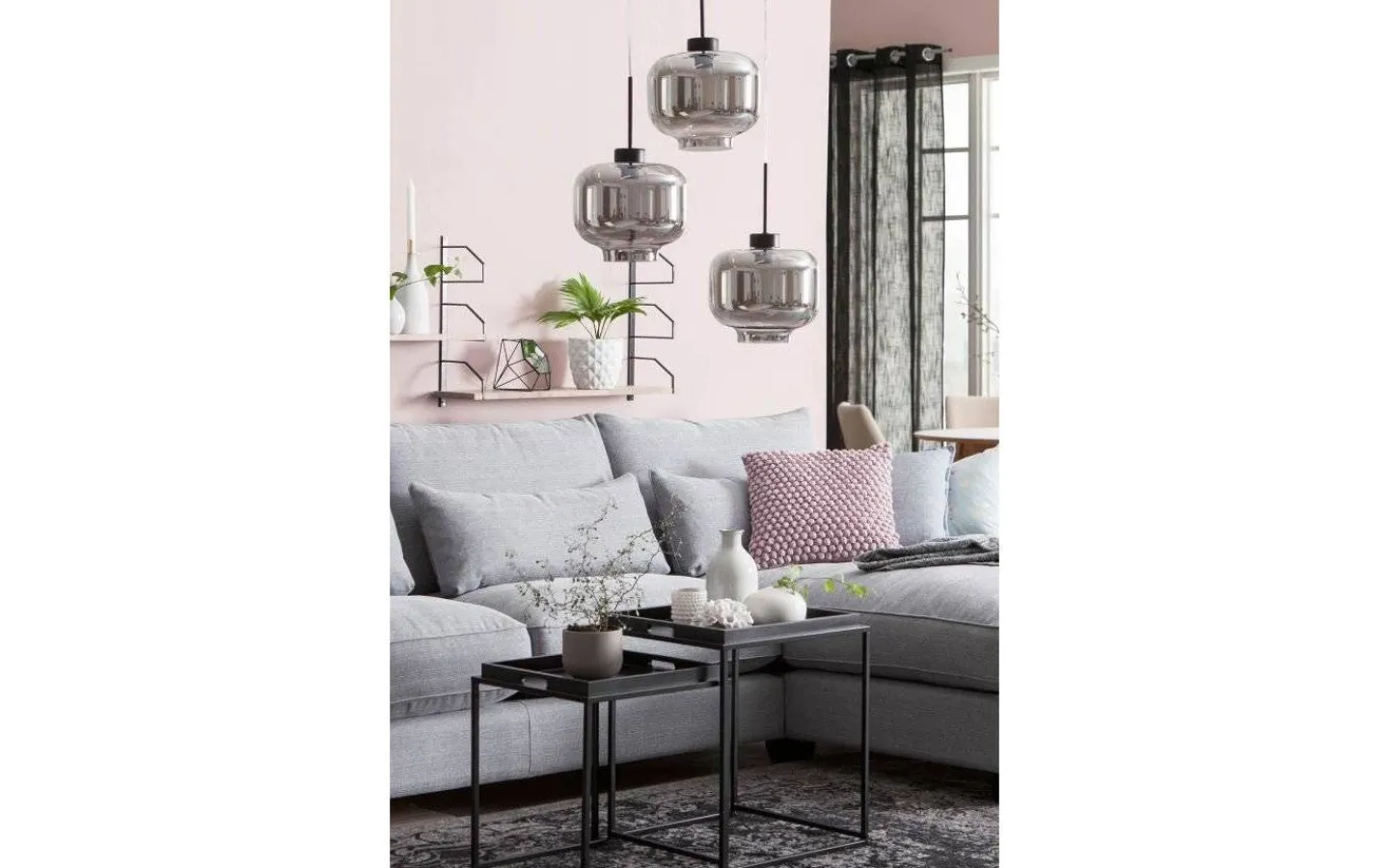 Kök & Matplats|Hall & Trappa < Globen Lighting Ritz Taklampa 25cm E27 Rök
