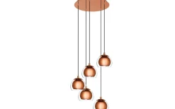 Stora Taklampor Ø50-69 Cm < Eglo Rocamar Taklampa 59cm Koppar