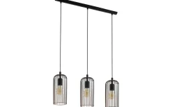 Avlånga Taklampor-Eglo Roccamena Taklampa 73cm 3L Svart/Koppar