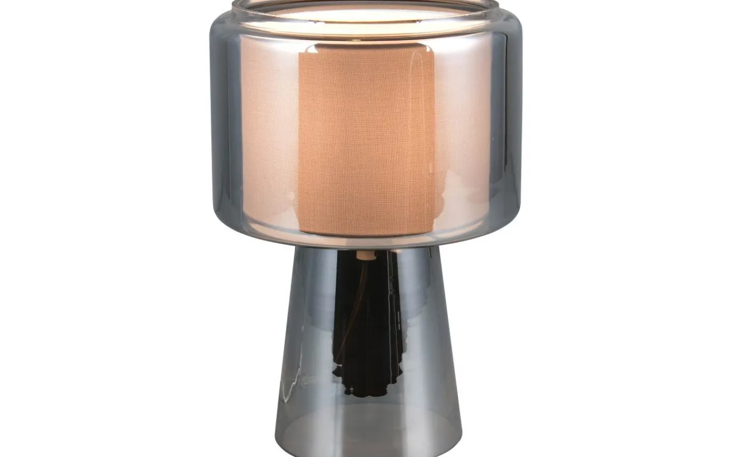 Bordslampor-Trio Lighting Rocka Bordslampa E14 förkromad