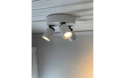 Hall & Trappa|Runda Takspotlights < Aneta Rollo Takspotlight 21cm 3L Matt Vit/Grå