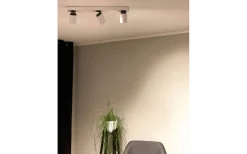 Avlånga Takspotlights|Takspot Med 3 Lampor-Aneta Rollo Takspotlight 54cm 3L Matt Vit/Grå