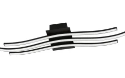 Plafonder-Eglo Roncade Plafond 65cm LED 3000K 26W Svart