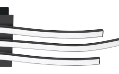 Plafonder-Eglo Roncade Plafond 65cm LED 3000K 26W Svart