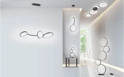 Bordslampor-Trio Lighting Rondo Bordslampa LED mattsvart