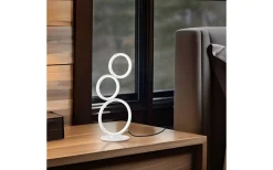 Bordslampor-Trio Lighting Rondo Bordslampa LED mattvit