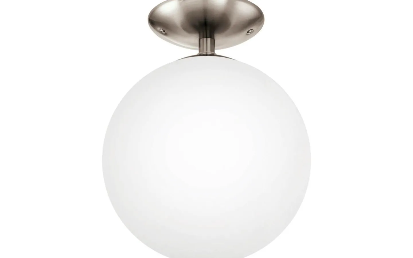 Plafonder-Eglo Rondo Plafond 25cm Nickel/Vit