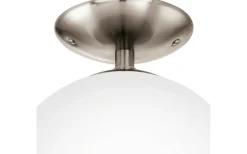 Plafonder-Eglo Rondo Plafond 25cm Nickel/Vit
