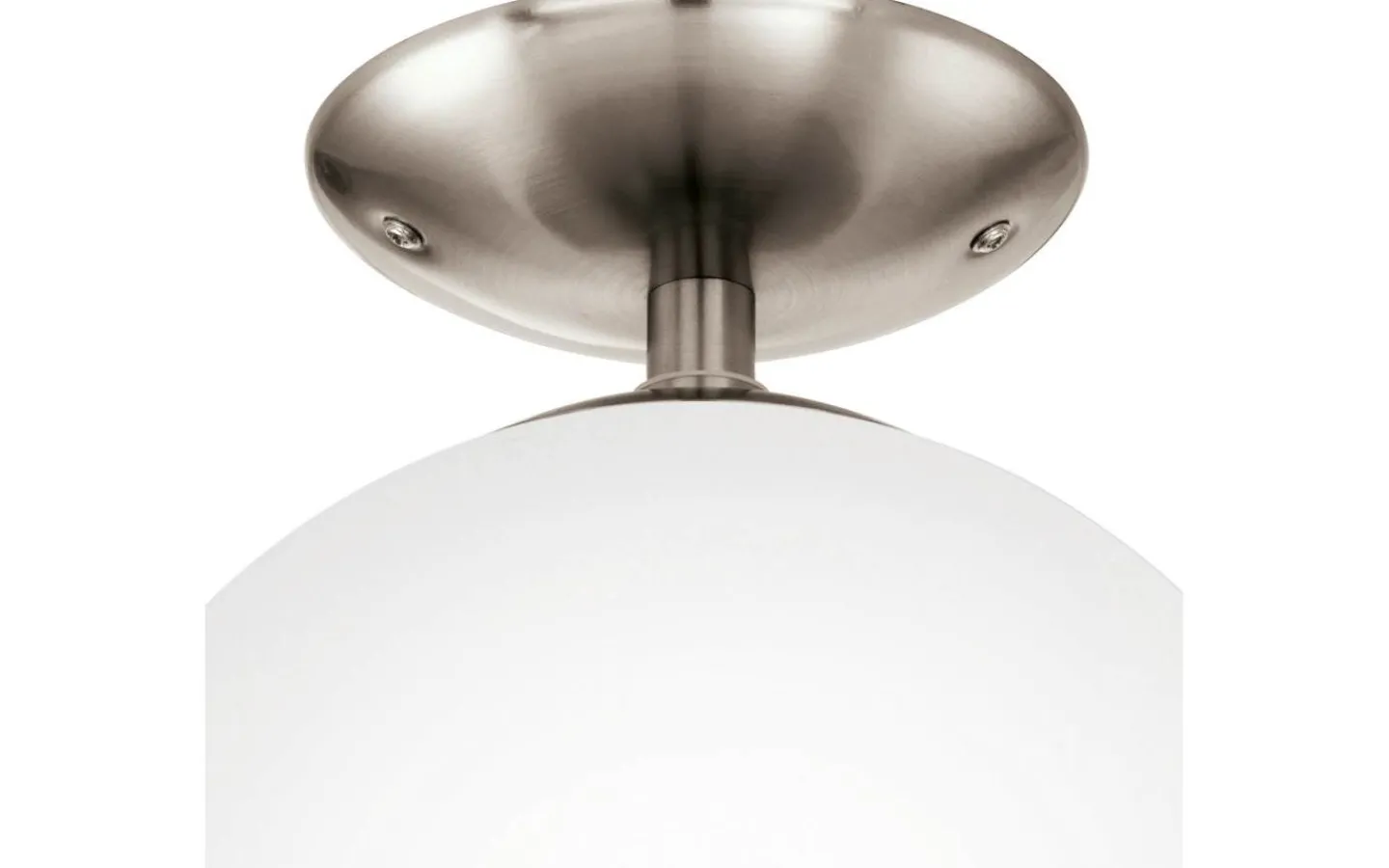 Plafonder-Eglo Rondo Plafond 25cm Nickel/Vit