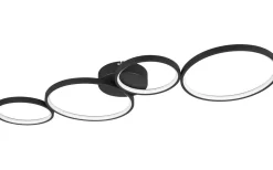 Plafonder < Trio Lighting Rondo Plafond LED 4-delad mattsvart