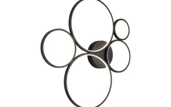 Plafonder-Trio Lighting Rondo Plafond LED 5-delad mattsvart
