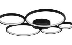 Plafonder-Trio Lighting Rondo Plafond LED 5-delad mattsvart