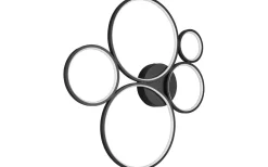 Plafonder-Trio Lighting Rondo Plafond LED 5-delad mattsvart
