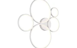 Plafonder < Trio Lighting Rondo Plafond LED 5-delad mattvit