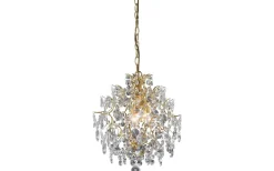 Kristallkronor < Markslojd Rosendal Kristallkrona Guld 40cm 3xE14