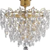 Kristallplafonder < Markslojd Rosendal Kristallplafond 48cm 4L Guld