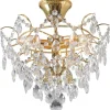 Kristallplafonder < Markslojd Rosendal Kristallplafond Guld 36cm 3xE14