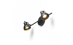 Läslampor < Rendl Rosita II Vägglampa 47cm 2L Svart
