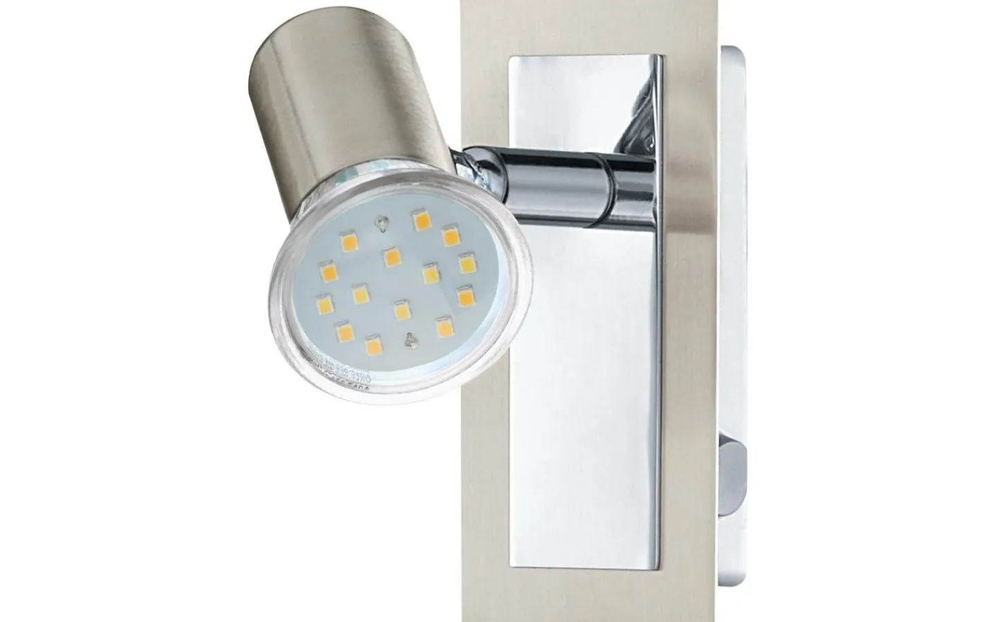 Läslampor-Eglo Rottelo Vägglampa LED 3000K 4,6W Nickel