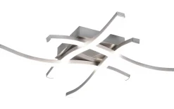 Plafonder-Reality Route Plafond LED 4-delad borstad stål 4000K