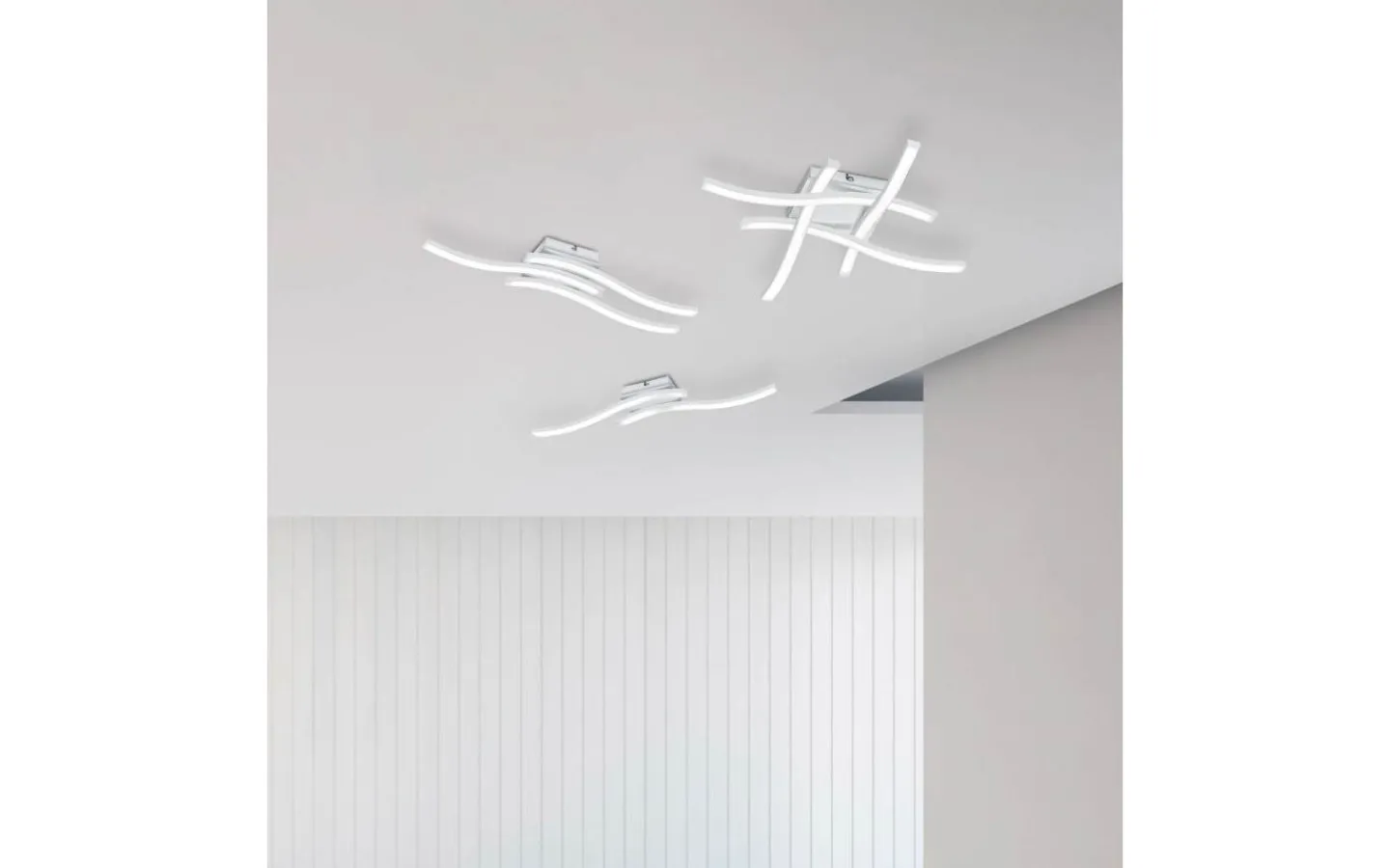 Plafonder-Reality Route Plafond LED 4-delad mattvit