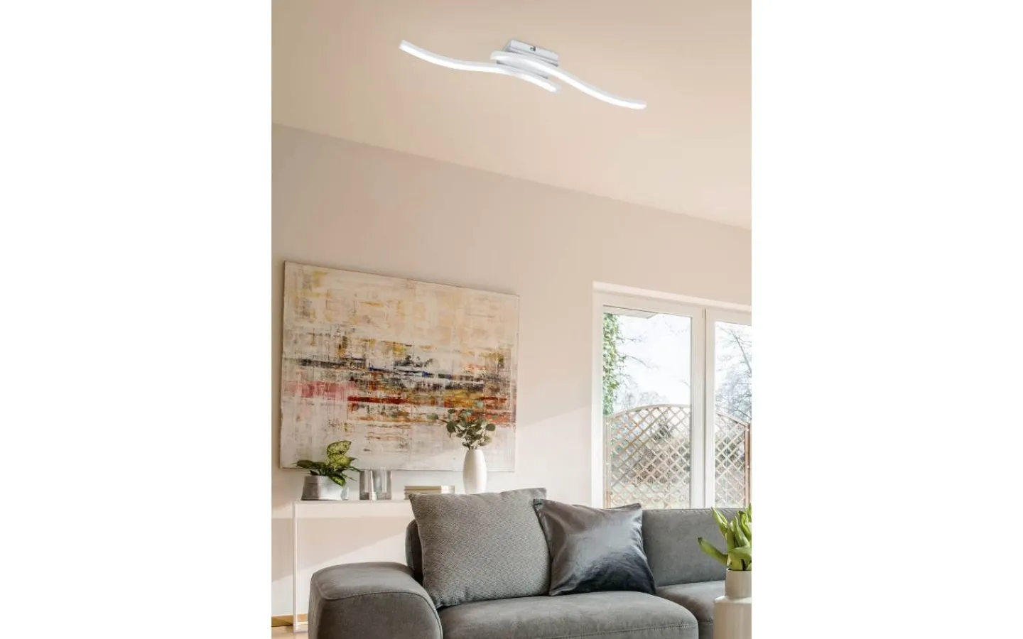 Plafonder < Reality Route Plafond LED 2-delad mattvit