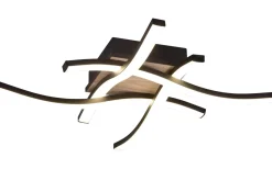 Plafonder < Reality Route Plafond LED 4-delad träimitation/mattsvart