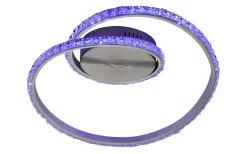 Plafonder-Reality Rubin Plafond LED i borstad aluminium RGB