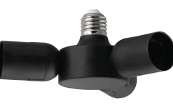 Reservglas Och Reservdelar < Eglo Rueda Pendeladapter E27 1 till 3 Svart