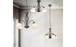 Plafonder < Trio Lighting Rustica Plafond 3-delad E27 rustik