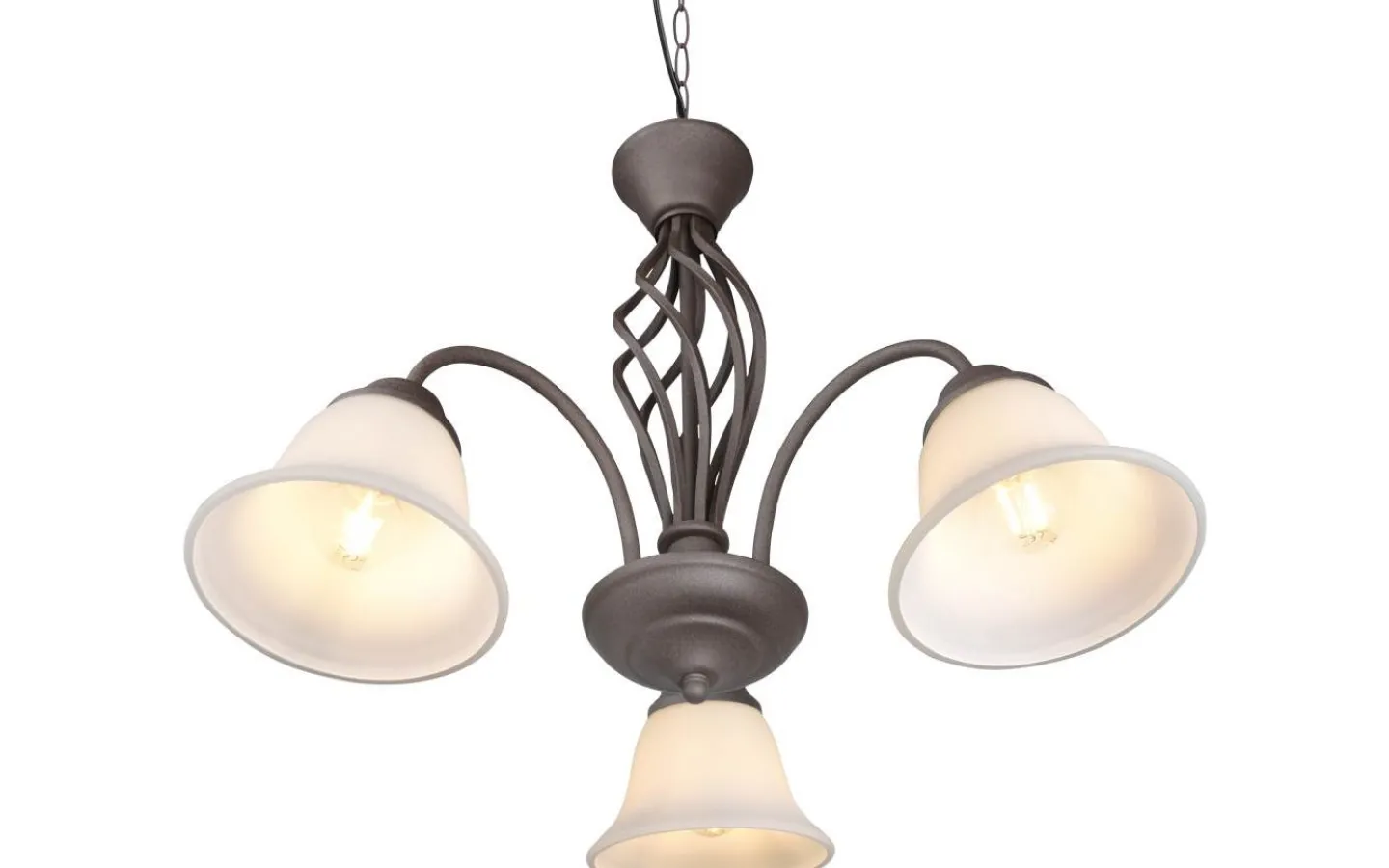 Stora Taklampor Ø50-69 Cm < Trio Lighting Rustica Takkrona 55cm 3-delad E27 rustik