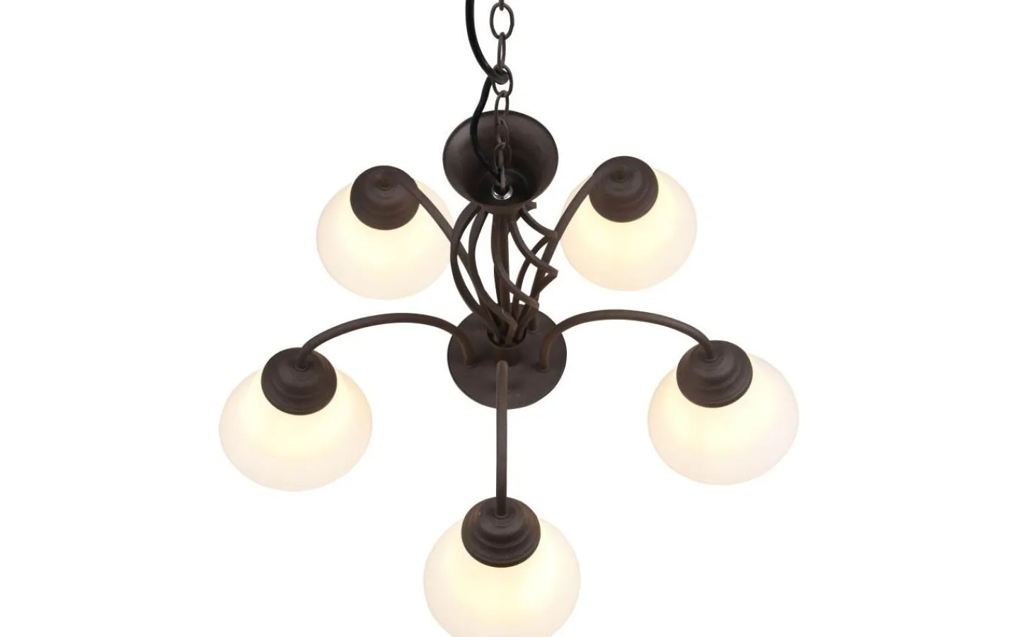 Stora Taklampor Ø50-69 Cm-Trio Lighting Rustica Takkrona 60cm 5-delad E27 rustik