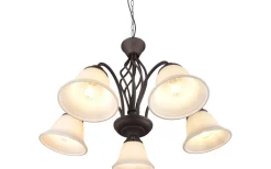 Stora Taklampor Ø50-69 Cm-Trio Lighting Rustica Takkrona 60cm 5-delad E27 rustik