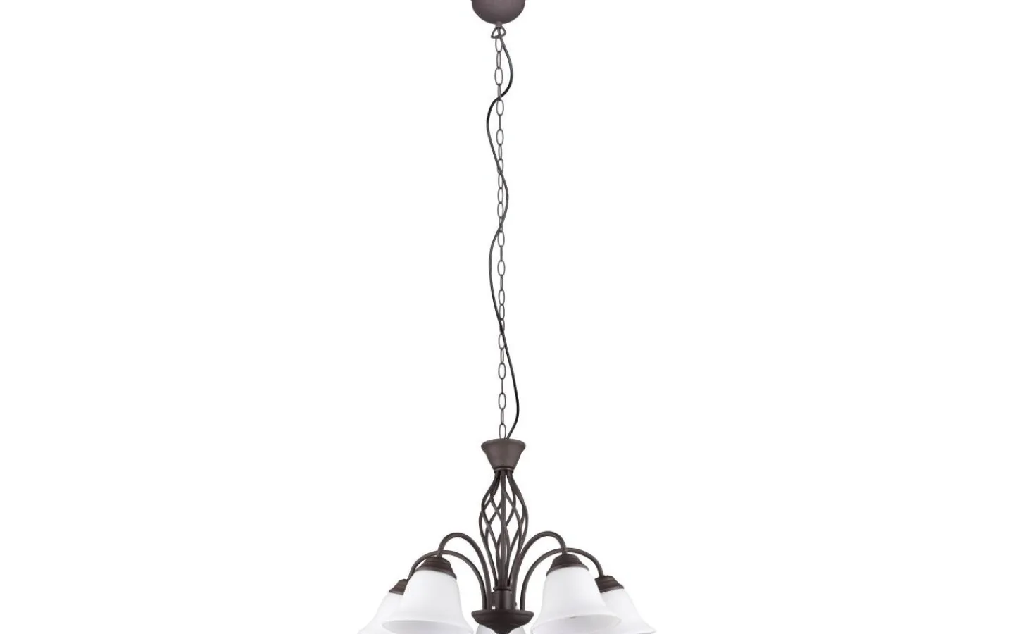 Stora Taklampor Ø50-69 Cm-Trio Lighting Rustica Takkrona 60cm 5-delad E27 rustik