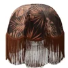 Mönstrade Lampskärmar < Hallbergs Rustic Jungle Lampskärm Ø35cm med Rostfärgad frans