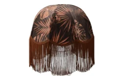 Mönstrade Lampskärmar < Hallbergs Rustic Jungle Lampskärm Ø35cm med Rostfärgad frans