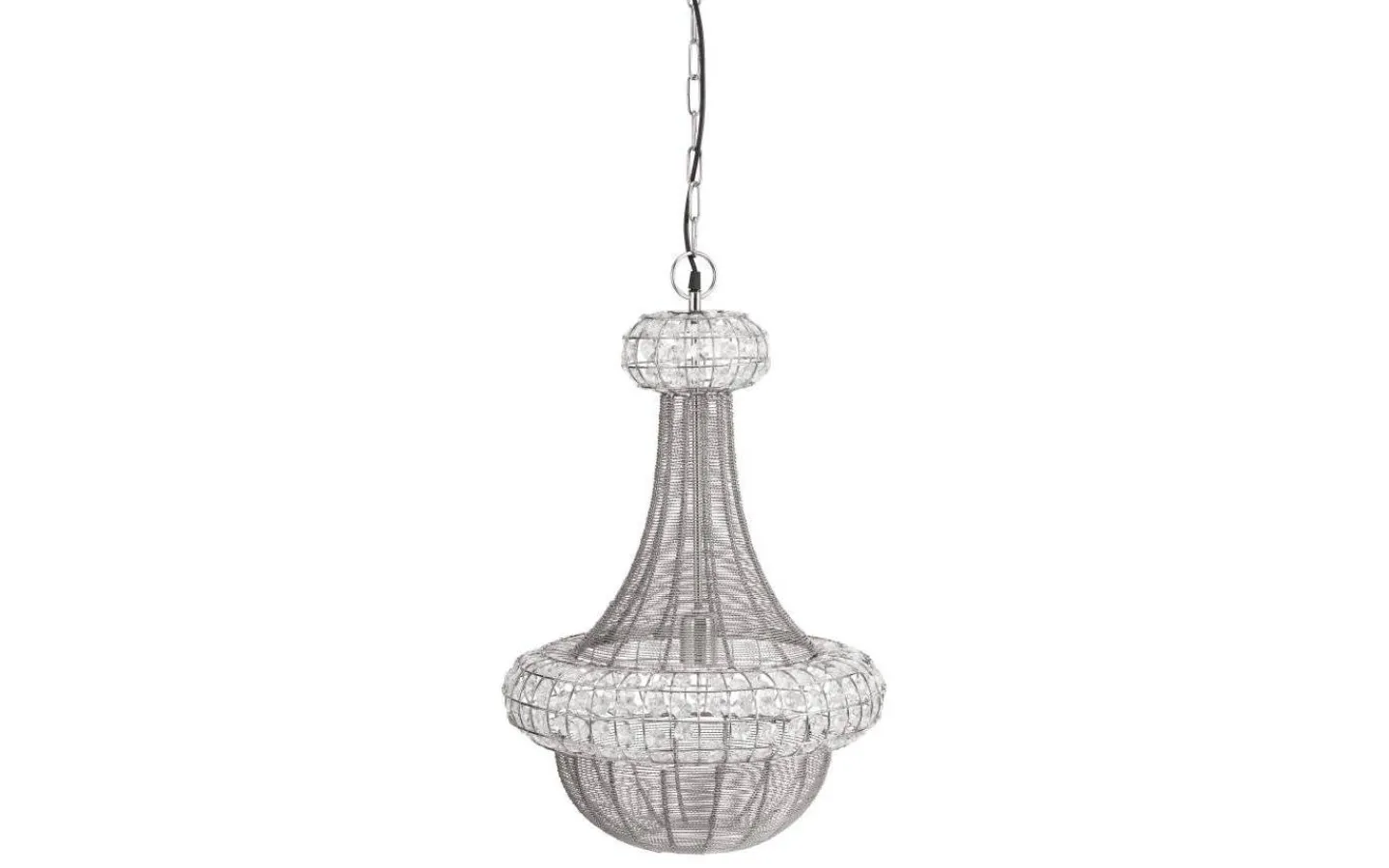Hall & Trappa|Kristallampor-PR Home Saba Taklampa 42cm Silver