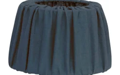 Enfärgade Runda Lampskärmar|Plisserade Lampskärmar < Hallbergs Sabina Lampskärm Ø20cm Denimblå