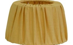 Enfärgade Runda Lampskärmar|Plisserade Lampskärmar < Hallbergs Sabina Lampskärm Ø30cm Gul