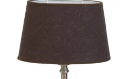 Enfärgade Runda Lampskärmar < Hallbergs Sabina Lampskärm Låg Ø25cm Choklad