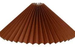 Plisserade Lampskärmar-Hallbergs Sabina Plisserad Lampskärm Ø50cm Choklad