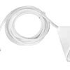 Takupphäng|Sladdställ Med Sockel < Trio Lighting Sala E27-upphängningssats 2m vit med textilsladd