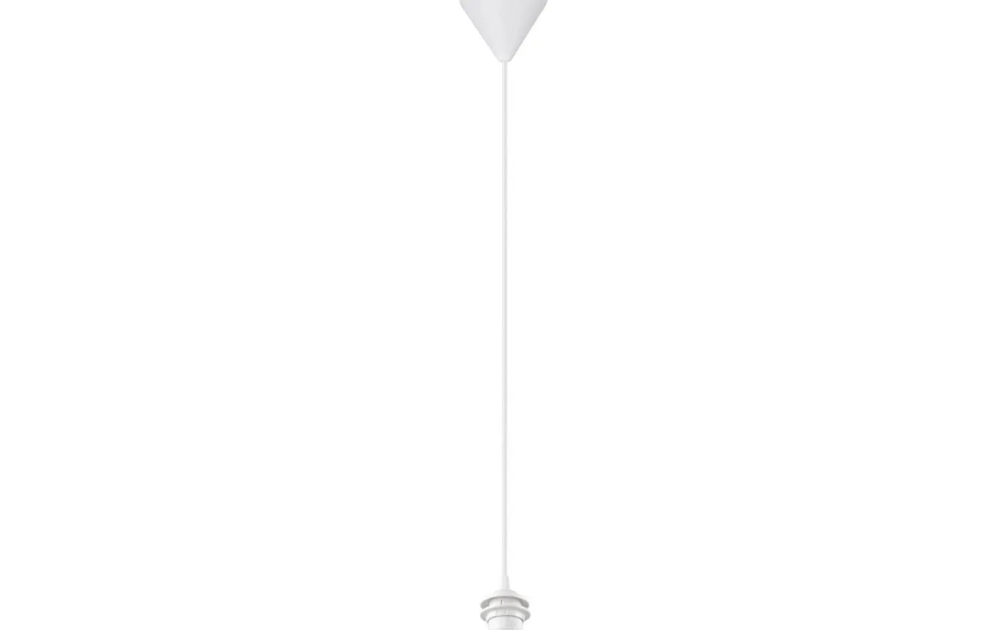 Takupphäng|Sladdställ Med Sockel < Trio Lighting Sala E27-upphängningssats 2m vit med textilsladd