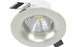 230V Led Spotlights-Eglo Saliceto Spotlight LED 2700K 6W Nickel