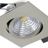 230V Led Spotlights-Eglo Saliceto Spotlight LED 2700K 6W Nickel