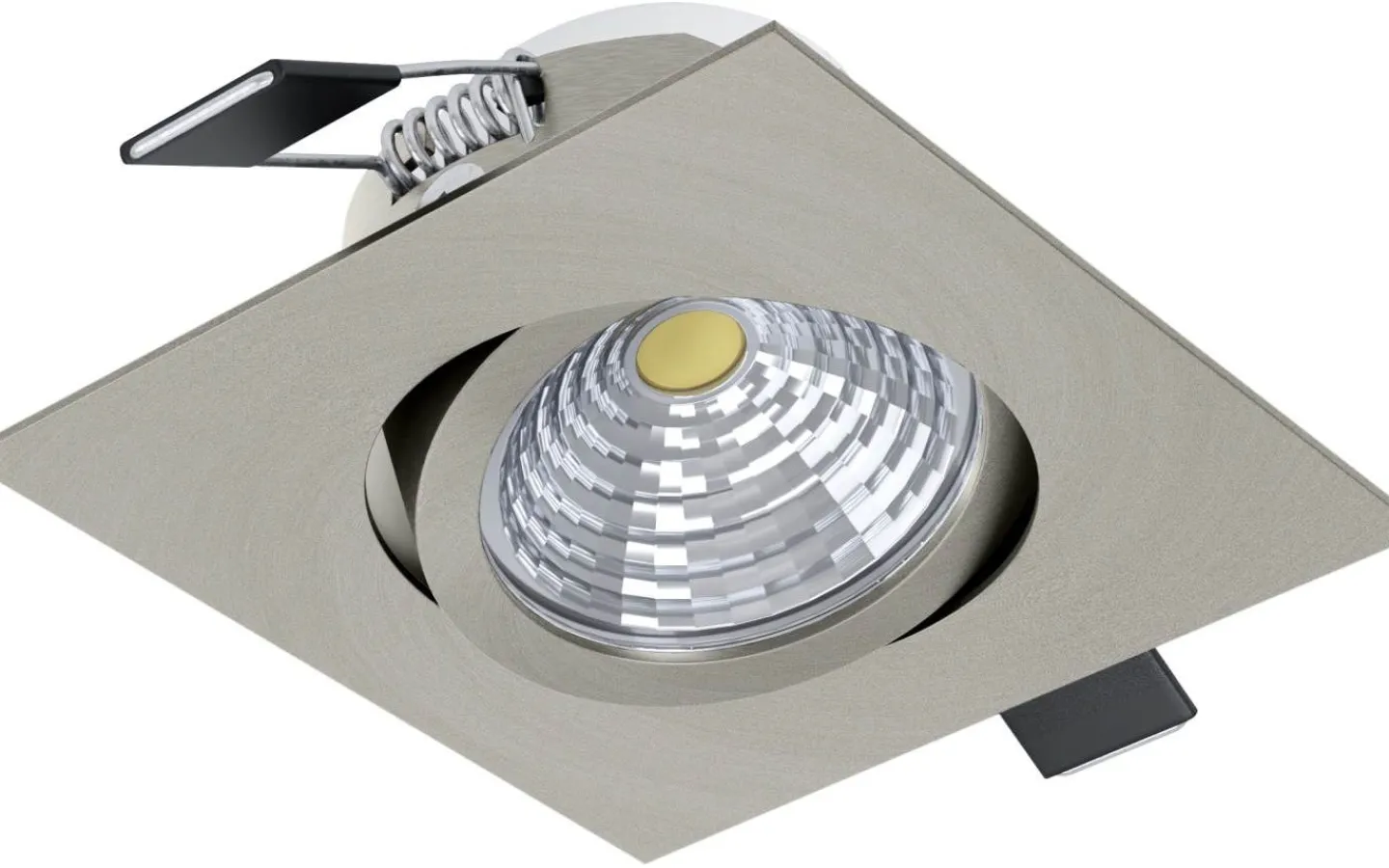 230V Led Spotlights-Eglo Saliceto Spotlight LED 2700K 6W Nickel
